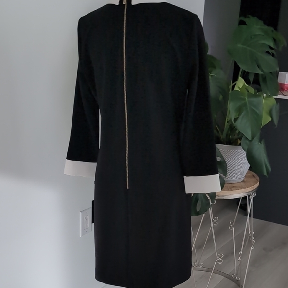 Elegant Black and White Women's Dress - Picture 7 of 7